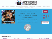Tablet Screenshot of musicincommon.org